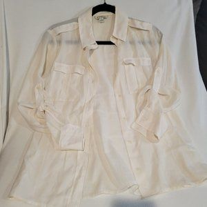 Banana Republic Sheer Button Down